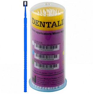 DENTALINE ohebné aplikátory modré 1,5mm (balení 100 kusů)