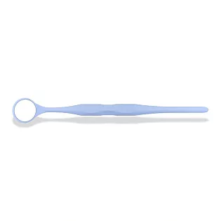 RELAX FS Rhodium Mouth Mirror vel.5 (⌀24)- pastelově modré (10Ks)