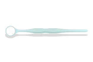 RELAX FS Rhodium Mouth Mirror vel.5 (⌀24)- pastelově  mintové (10Ks)