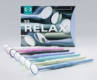 RELAX FS Rhodium Mouth Mirror vel.4 - sortiment (10Ks)