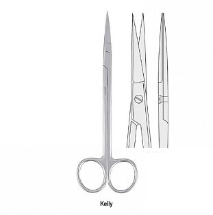 Nůžky Kelly rovné 160 mm, 4 Ks skladem