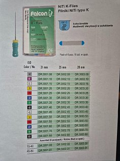 NiTi K-Files ISO 10 21mm,VÝPRODEJ 1Ks skladem