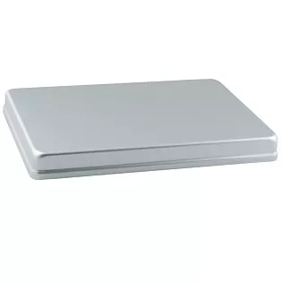 Maxi stříbrný hliníkový kryt 288x187x29mm-VÝPRODEJ skladem 1 Ks