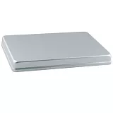 Maxi stříbrný hliníkový kryt 288x187x29mm-VÝPRODEJ skladem 1 Ks