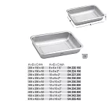 Nerezový hluboký tác 300x200x50mm-VÝPRODEJ skladem 1 Ks