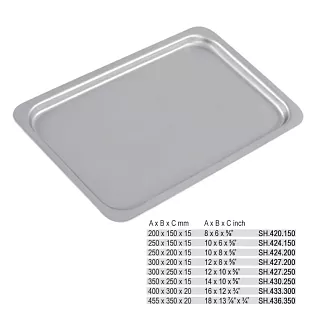 Mayo tác 300x200x15mm-VÝPRODEJ skladem 1 Ks