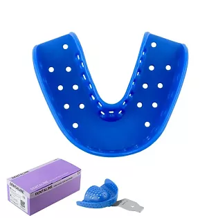 DENTALINE Jednorázová mačkací lžíce modrá (25Ks)-VÝPRODEJ 1Ks skladem