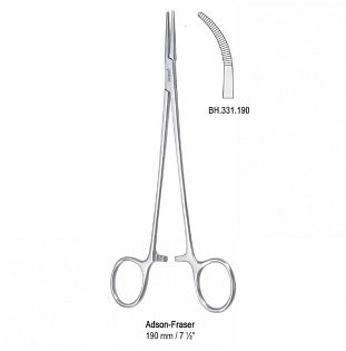 Cévní kleště zahnuté Arson-Fraser 185 mm - 4ks skladem