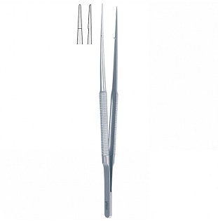 Mikro anatomická pinzeta s půlkruhovou rukojetí rovná 180mm - 1ks skladem