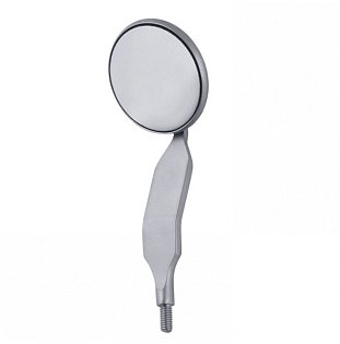 Přední plošné zrcátko chrom 24mm fig.5, 1Ks skladem