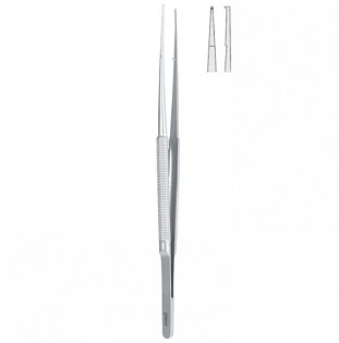 Mikro chirurgická pinzeta s půlkruhovou rukojetí rovná 150 mm,3 Ks skladem