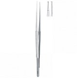 Mikro chirurgická pinzeta s půlkruhovou rukojetí rovná 150 mm,3 Ks skladem