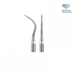 Ultrasonic Periodontal tip diamond coated fig. P4D (E-M Type) - 1 ks skladem