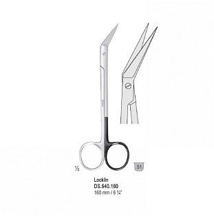 Nůžky Locklin zahnuté 160mm,VÝPRODEJ 2Ks skladem