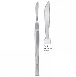 Scalpel  stainless steel 35mm blade fig.4
