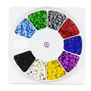 Barevné silikony pro označení nástrojů mix barev (225ks) VÝPRODEJ - 2 balení skladem