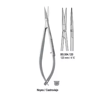 Rovné nůžky Noyes 120mm,VÝPRODEJ 1Ks skladem