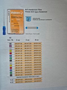 Niti H-Files 25mm,VÝPRODEJ 2Ks skladem